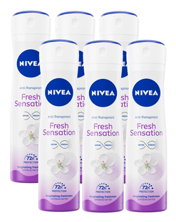 Nivea Fresh Sensation Anti-Transpirant Spray Voordeelverpakking 6x150ML