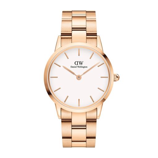 Daniel Wellington Iconic Link ADW00100208 Dameur, Roseguld/Hvid, 28 mm