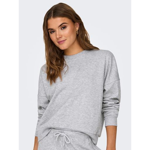 ONLY Fave Sweatshirt, Light Grey Melange, M