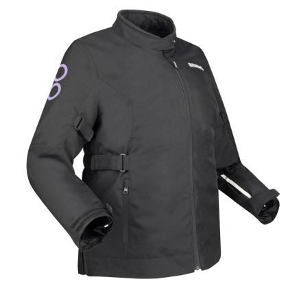 Blouson Bering LADY PAMELA QUEEN SIZE - Noir / Rose