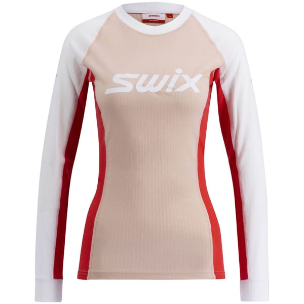 T-shirt ski de fond SWIX RACEX CLASSIC LONG SLEEVE W PEACH WHIP/TEABERRY