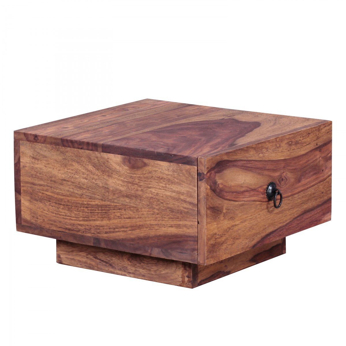 KADIMA DESIGN Massivholz Nachttisch NAKO: Landhausstil, Schublade, 40x25x40 cm, handgefertigt