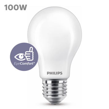 Philips LED peer E27 100W mat niet dimbaar