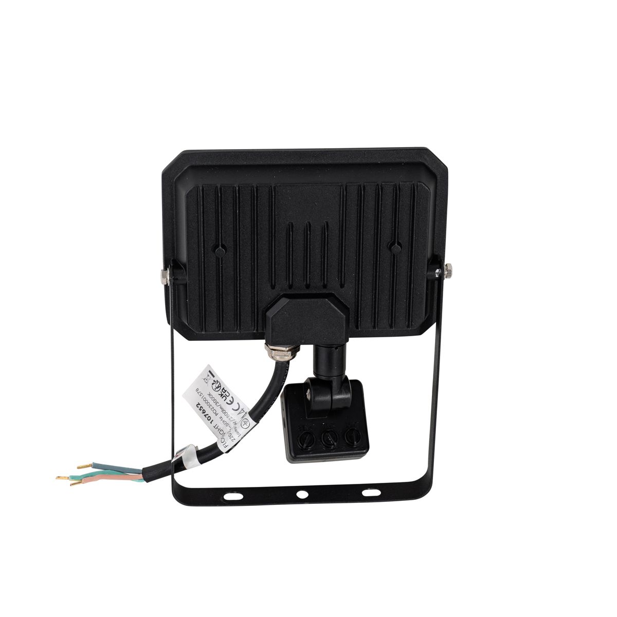 Straler zwart 14,3 cm incl. LED IP44 met bewegingssensor - Levana