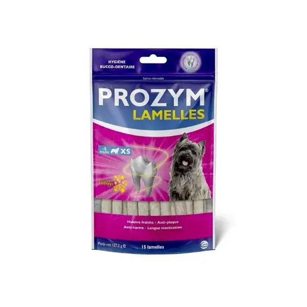 Prozym XS Tiras Mastigáveis para Cães Tamanho XS 15 unidades
