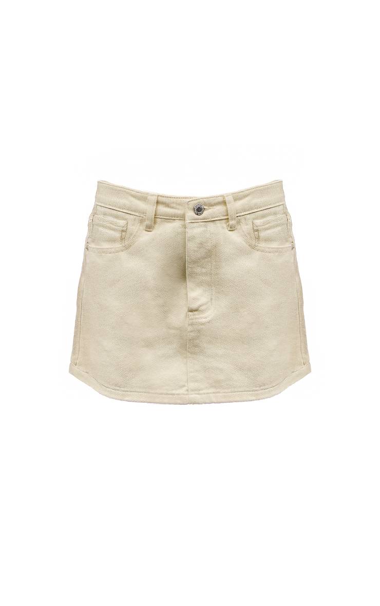 Citron Jupe Courte Taille Mi-haute