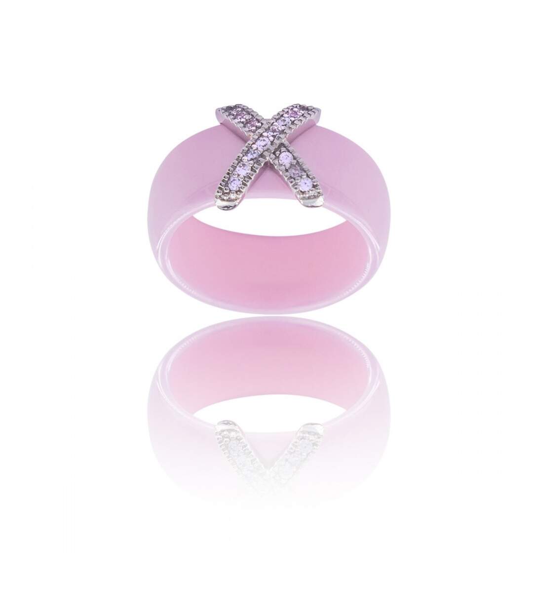 Coffret avec Bague pour Femme Céramique Ornée Zirconium