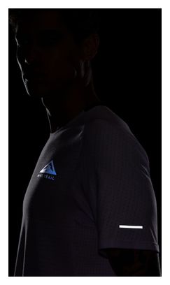 Maillot manches courtes Nike Trail Solar Chase Mauve Homme
