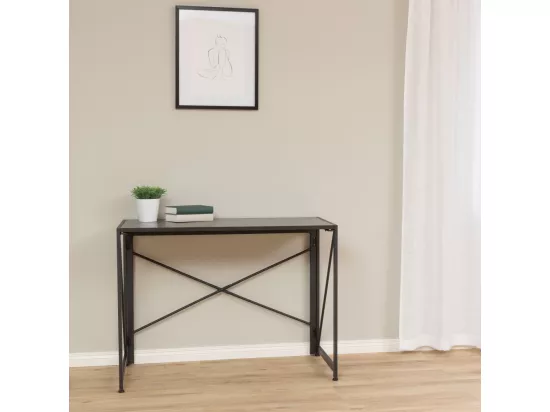 Fold - Bureau pliant en métal L100cm : Couleur - Noir