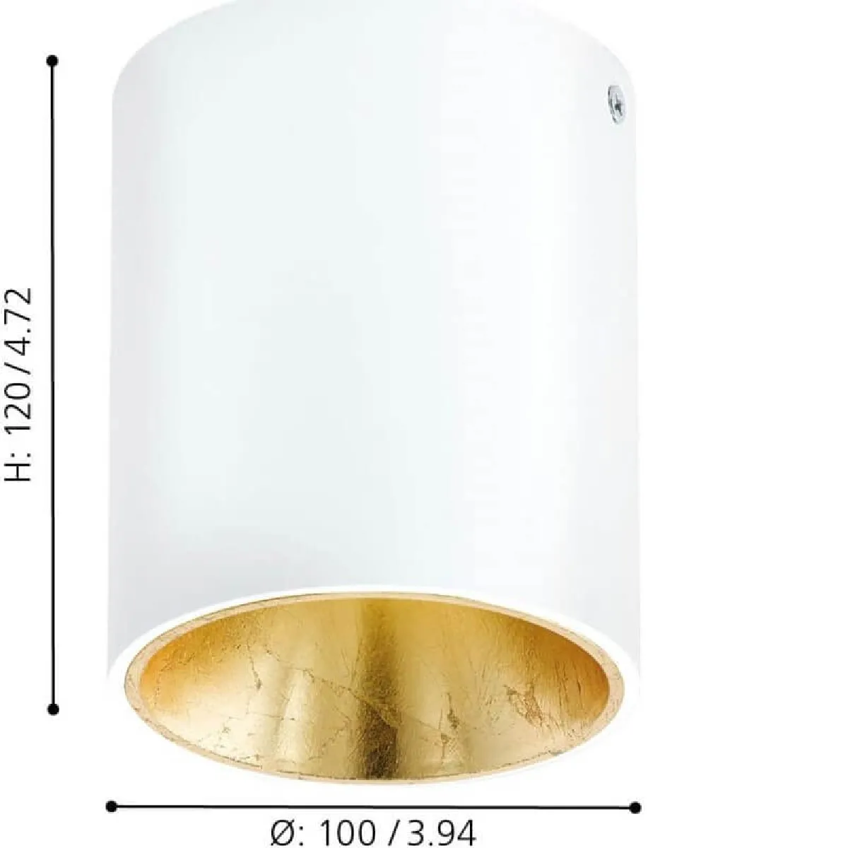 Eglo Plafonnier Or LED Polasso D10 cm