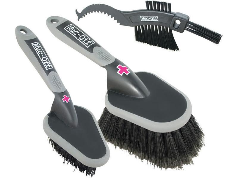 Muc-Off Reinigungsbürste 3x Premium Brush Set Reinigungsbürsten für Fahrräder