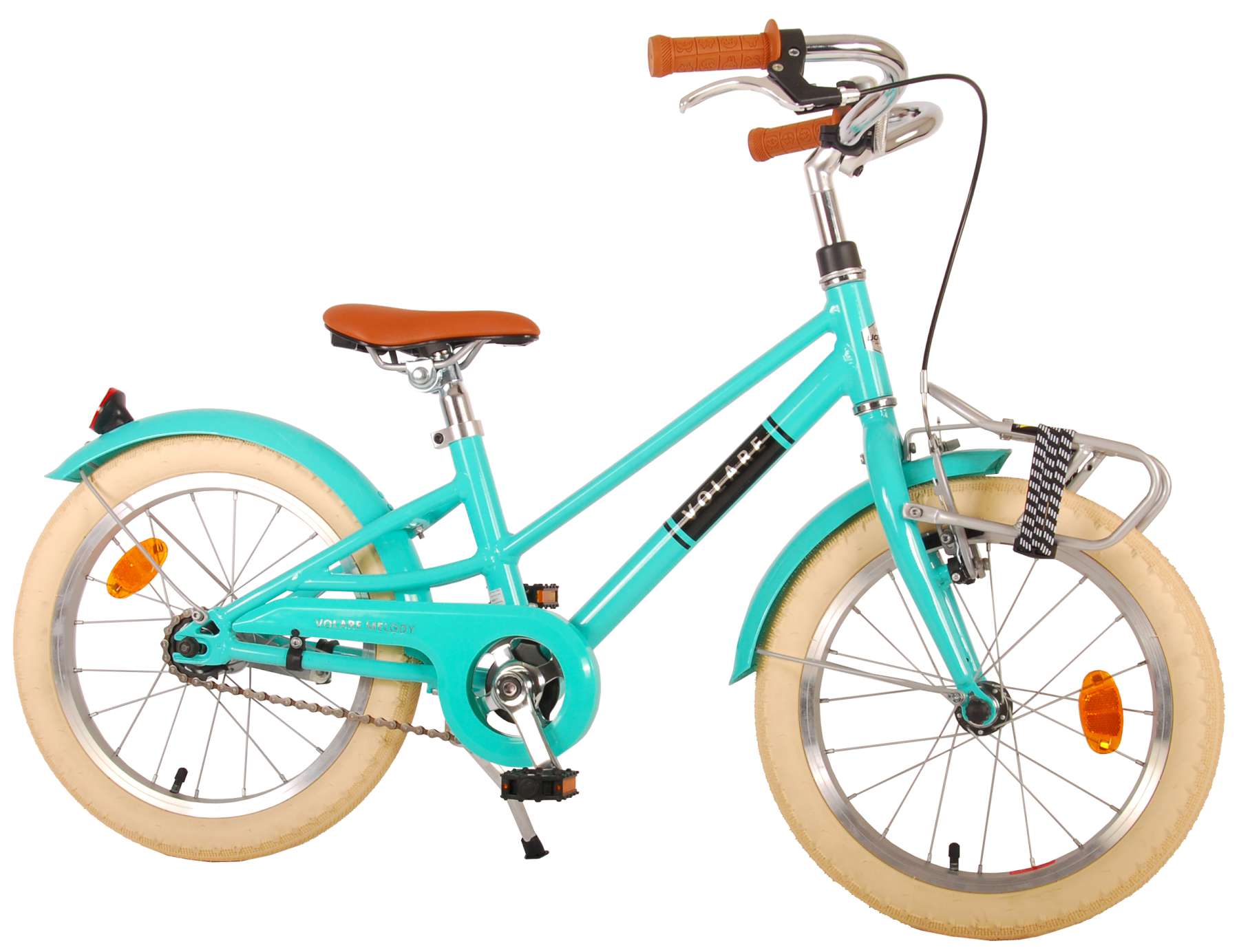 TPFSports Melody Kinderfahrrad - Mädchen - 16 Zoll - Rücktritt + Handbremse - Türkis
