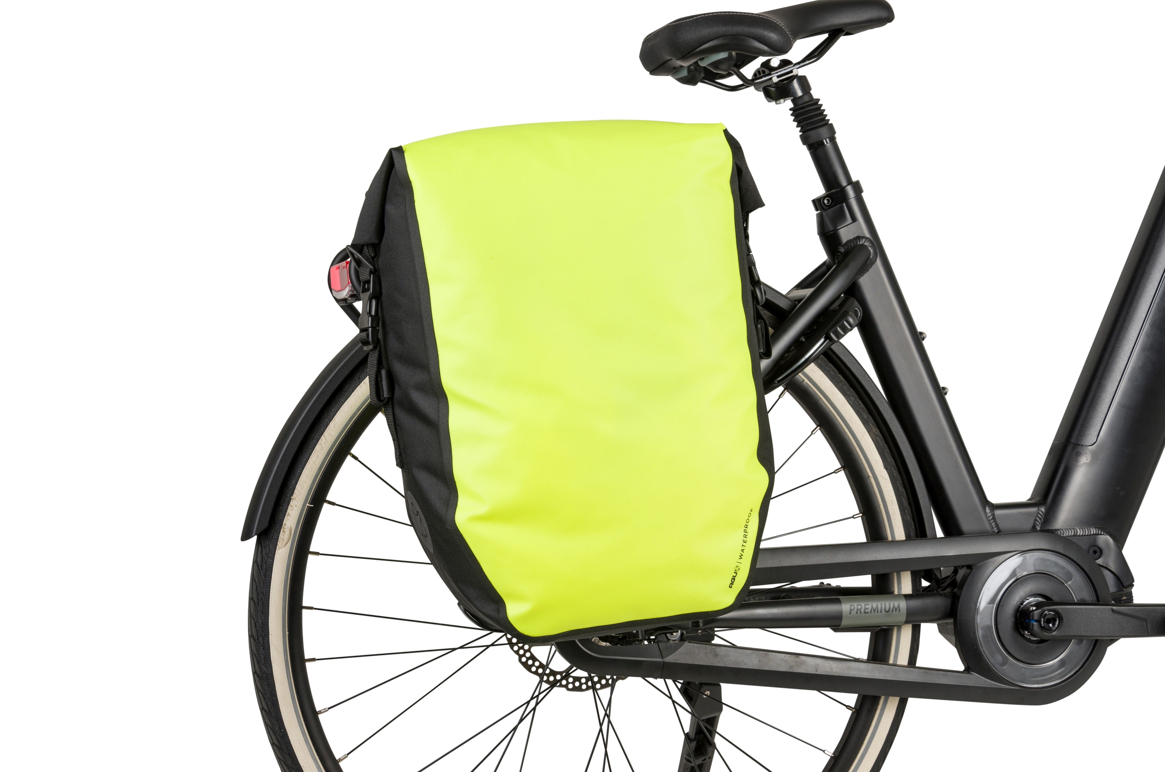 AGU Clean Shelter Click'nGo Large enkele fietstas - Yellow