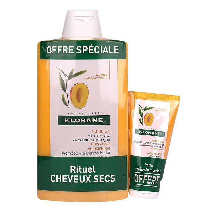 Shampooing beurre de mangue 400ml + baume 50ml offert