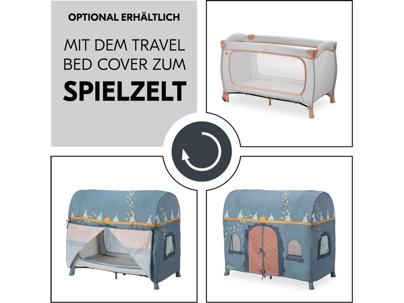 Hauck Reisebett Sleep N Play Go Plus Dusty-cork Reisebett und Laufstall auf Rollen