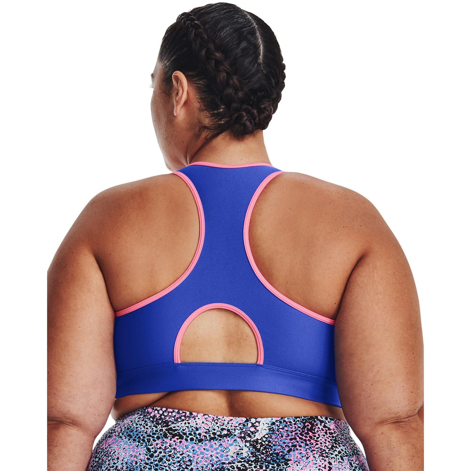 Under Armour UA HeatGear Armour Mid Padless Sports Bra Womens