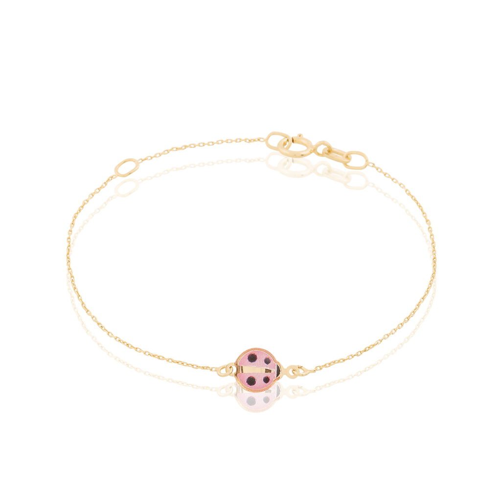 Bracelet Helidie Coccinelle Or Jaune