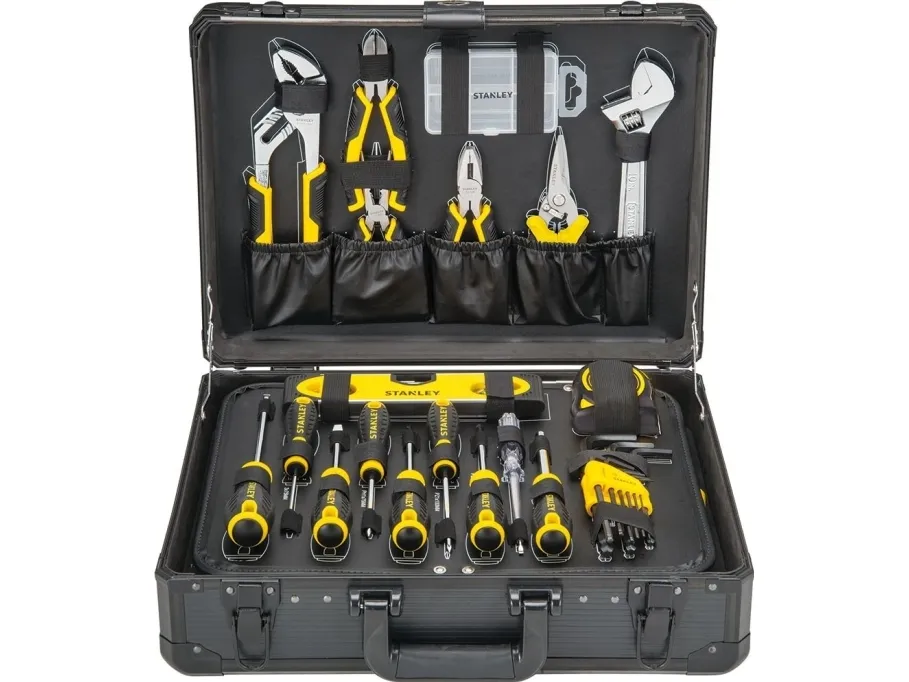 Stanley STMT98109-1, Sort, Gul, 142 værktøjer