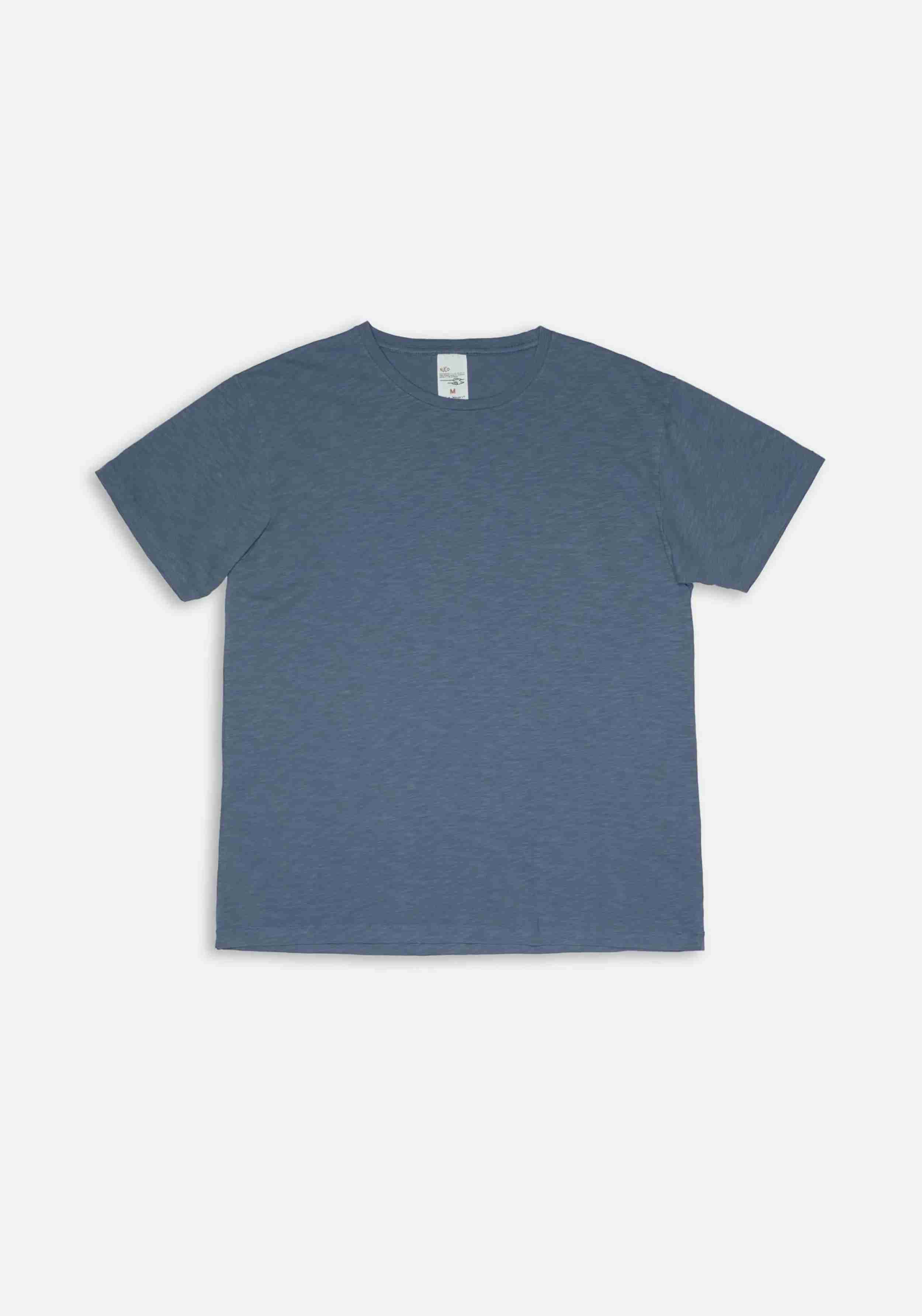 Nudie Jeans T-Shirt Roffe Bluegrey
