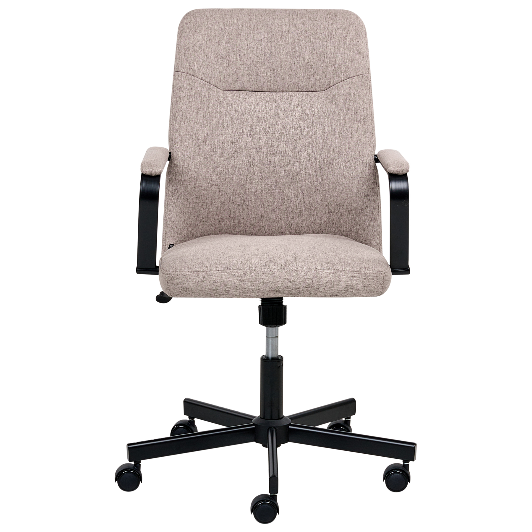 Beliani - CAROGA - Bureaustoel - Lichtbruin - Stof