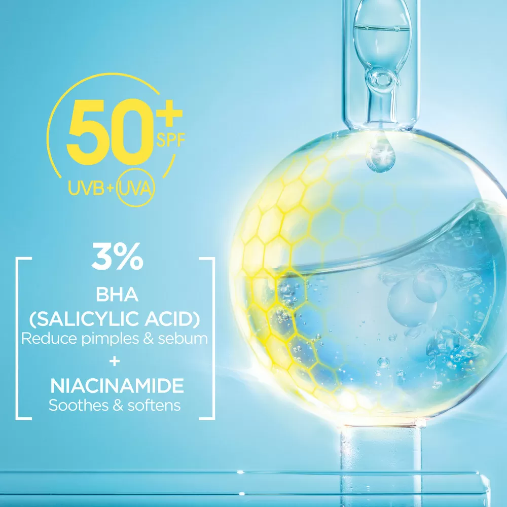 Garnier Skinactive Pureactive Uv Fluid For Impure Skin - 40 ml.