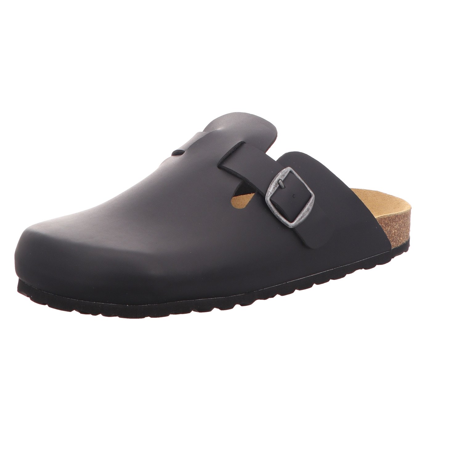 SCHUH OKAY Herren-Clog mit Tieffußbett Schwarz