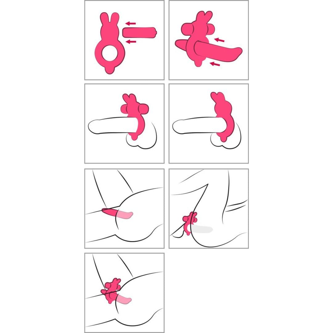 Toy-Set „Couples Vibrating Starter Kit“, 3-teilig | mit G-Punkt Vibrator und Penisring  | Classix