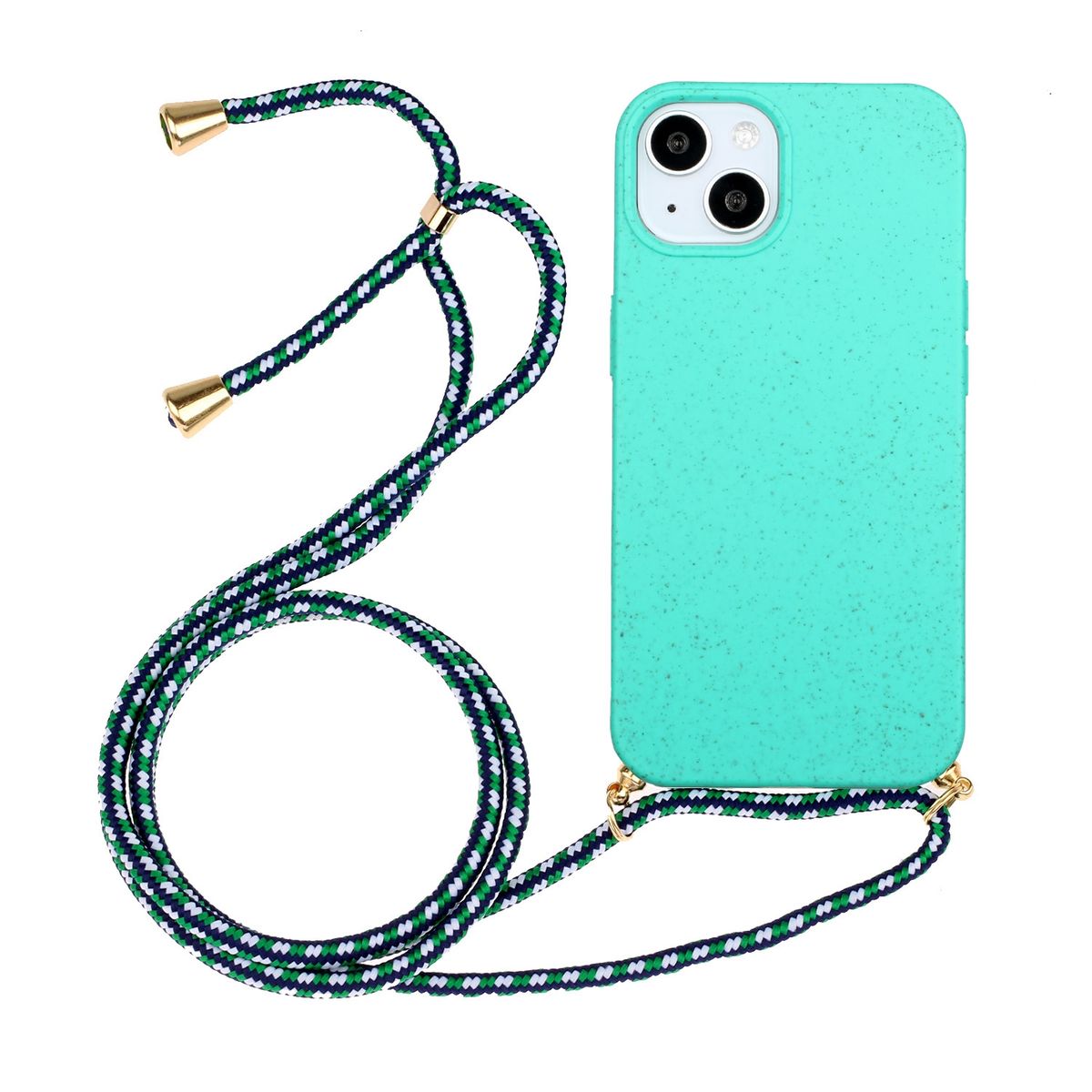 Handykette Hülle Handy Schutz für Apple iPhone 15 Case Cover Bumper Etuis Kette