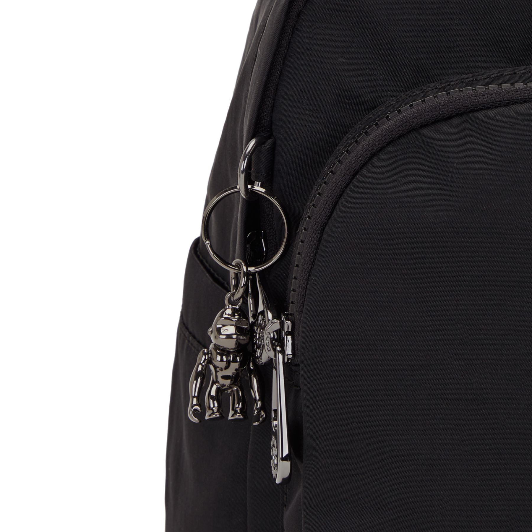 DELIA MINI Petit Sac à Dos avec Poche Frontale et Poignée Supérieure - Endless Black