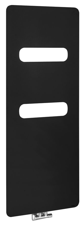 Sapho Tabella Open badkamerradiator 59x149cm zwart mat 827W