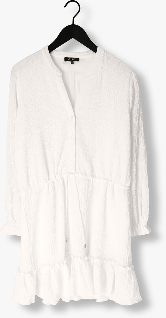 ALIX THE LABEL ecru alix the label mini jurk ladies woven structured chiffon dress
