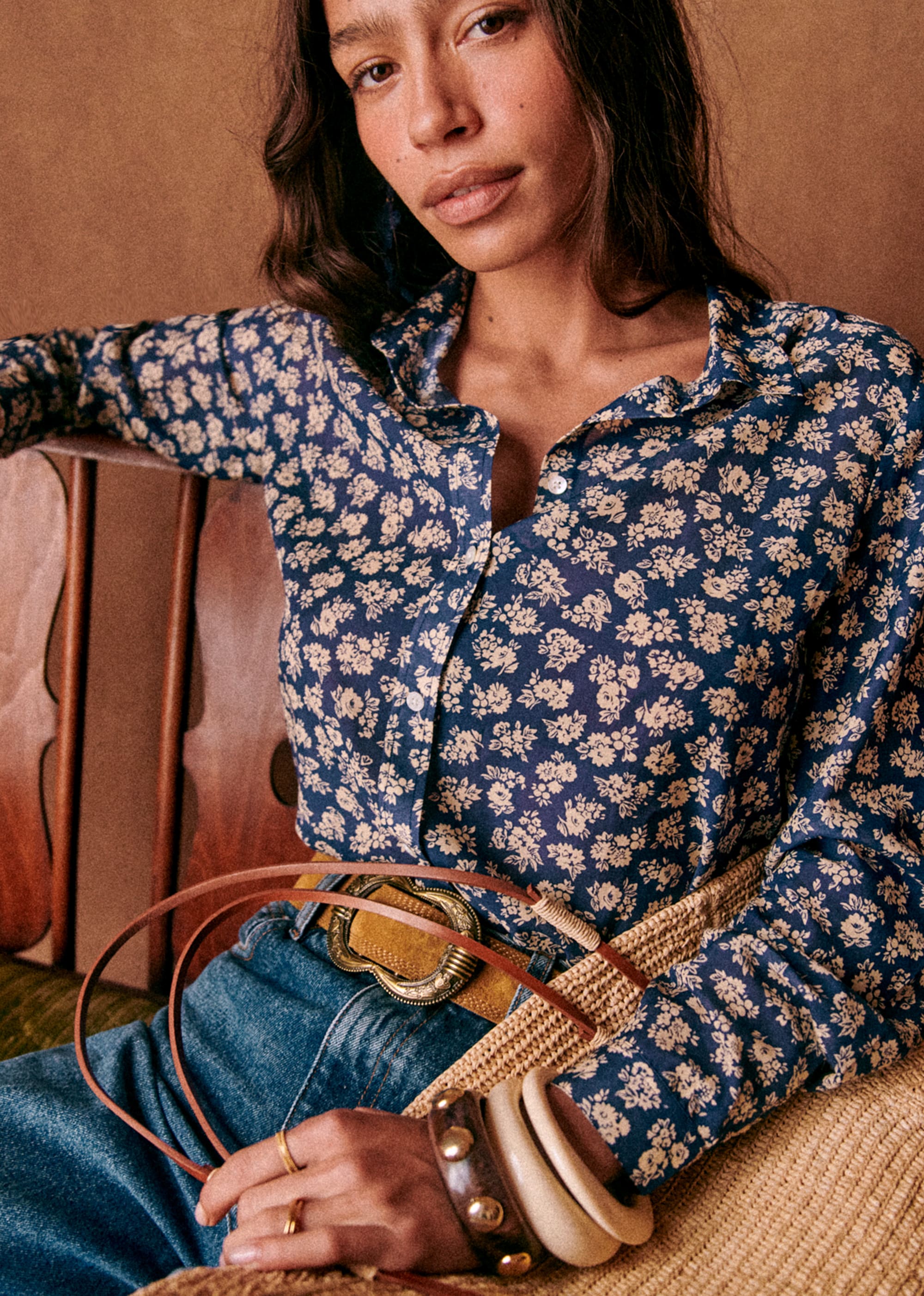 Chemise Pierro - Imprimé Cara Bleu - E-SHOP/CHEMISES & BLOUSES 5905288