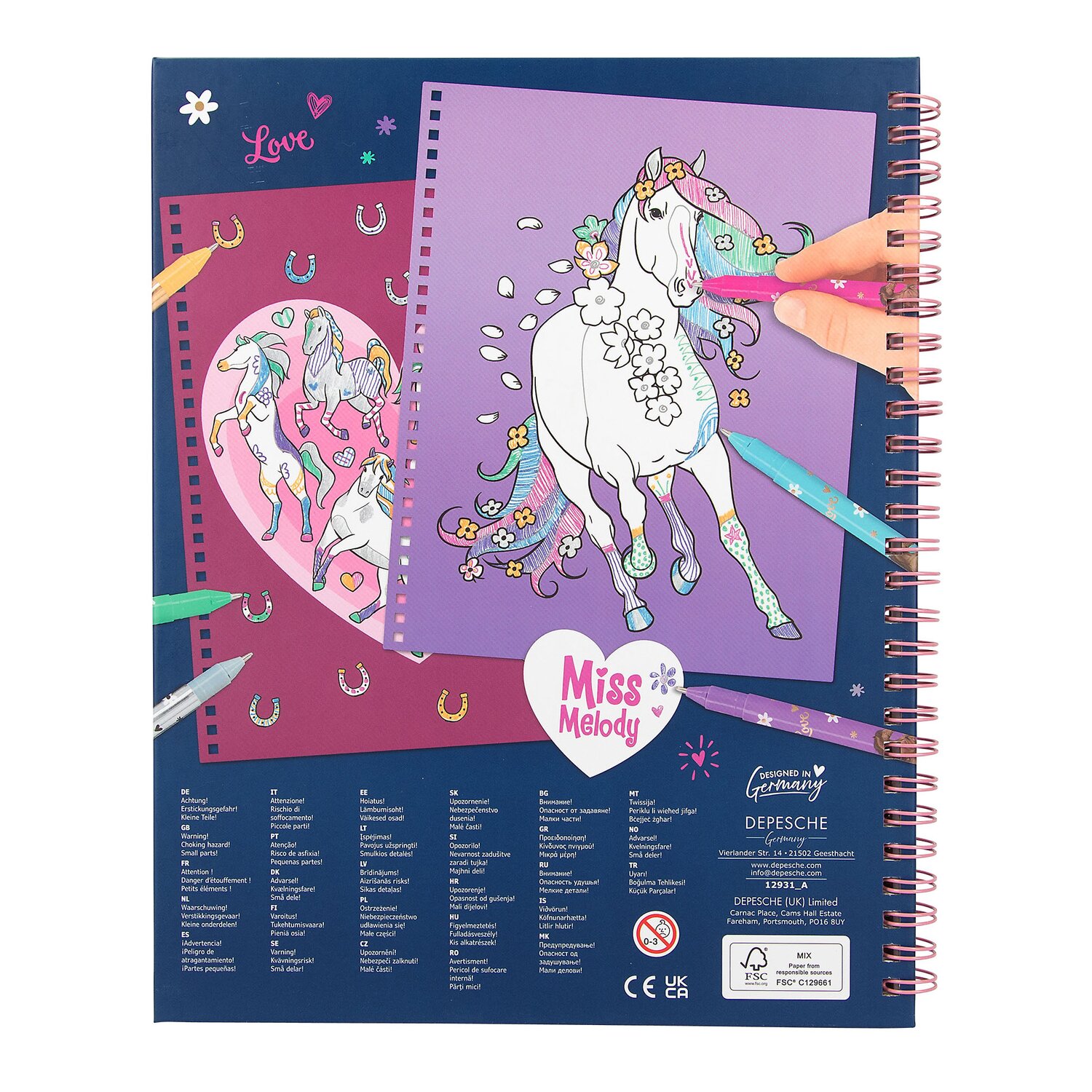 Miss Melody Glitzernder Mal-Spaß -