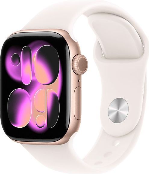 Apple Watch Series 11 - Smartwatch - Rose Gold - 42mm Aluminium Case - Light Blush Sport Band