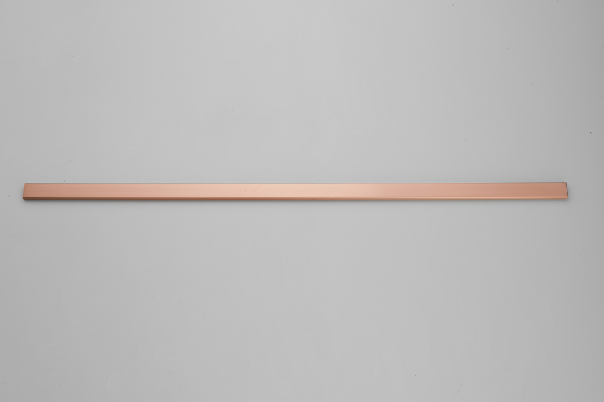 Saniclear Redro stabilisatiestang 100cm incl. muur- en wandbevestiging geborsteld koper