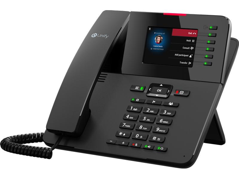 MITEL Tischtelefon OpenScape CP410 Schwarz Flexibles Tischtelefon für Anwendungen, bei denen eine stärkere Personalisierung erforderlich ist