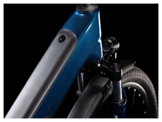 VTC Électrique Cube Touring Hybrid One 625 Easy Entry Shimano Cues 9V 625 Wh 700 mm Bleu Deep Sea 2025