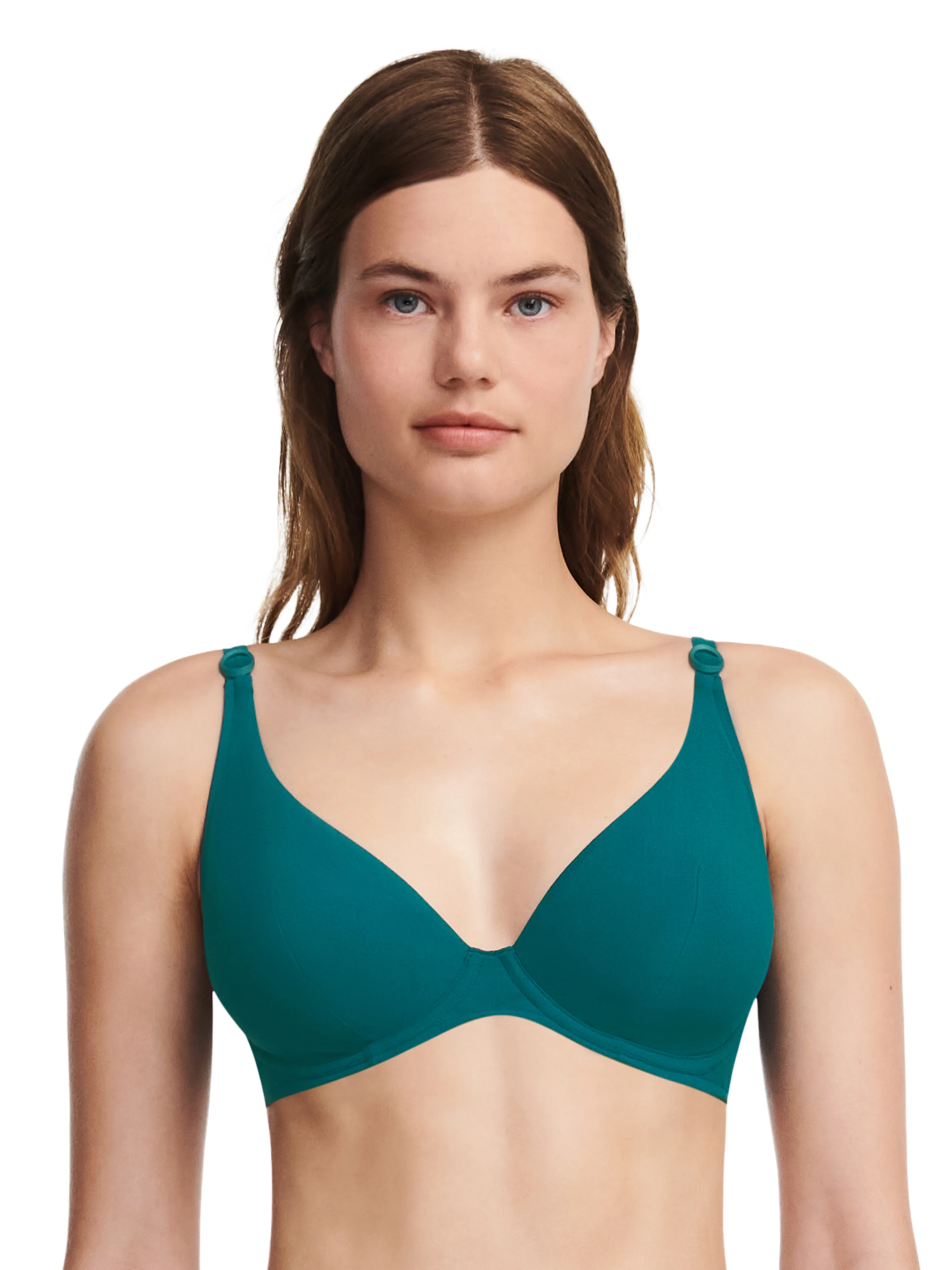 CELESTIAL - Haut de maillot de bain plongeant bretelles multi-positions | Vert
