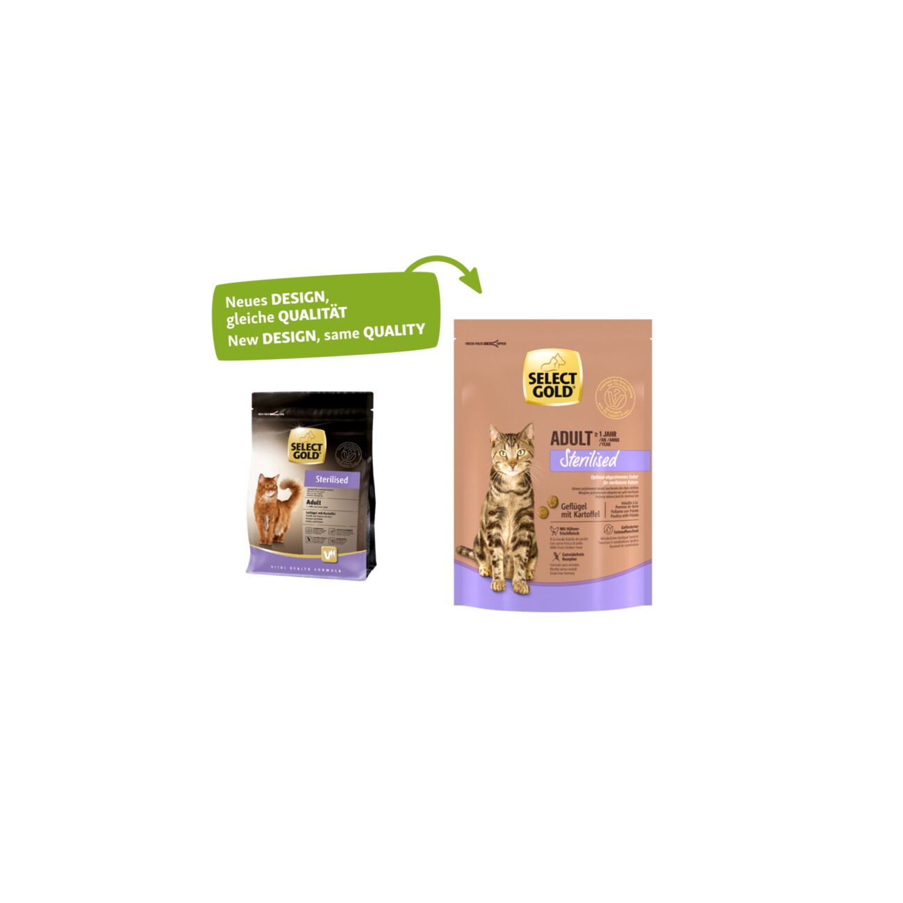 SELECT GOLD Sterilised Adult Geflügel und Reis 300 g