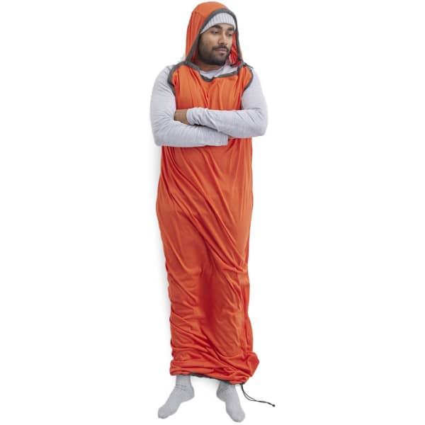 Drap sac de couchage SEA TO SUMMIT REACTOR EXTREME SLEEPING BAG LINER MUMMY W/ DRAWCORD STANDARD RED