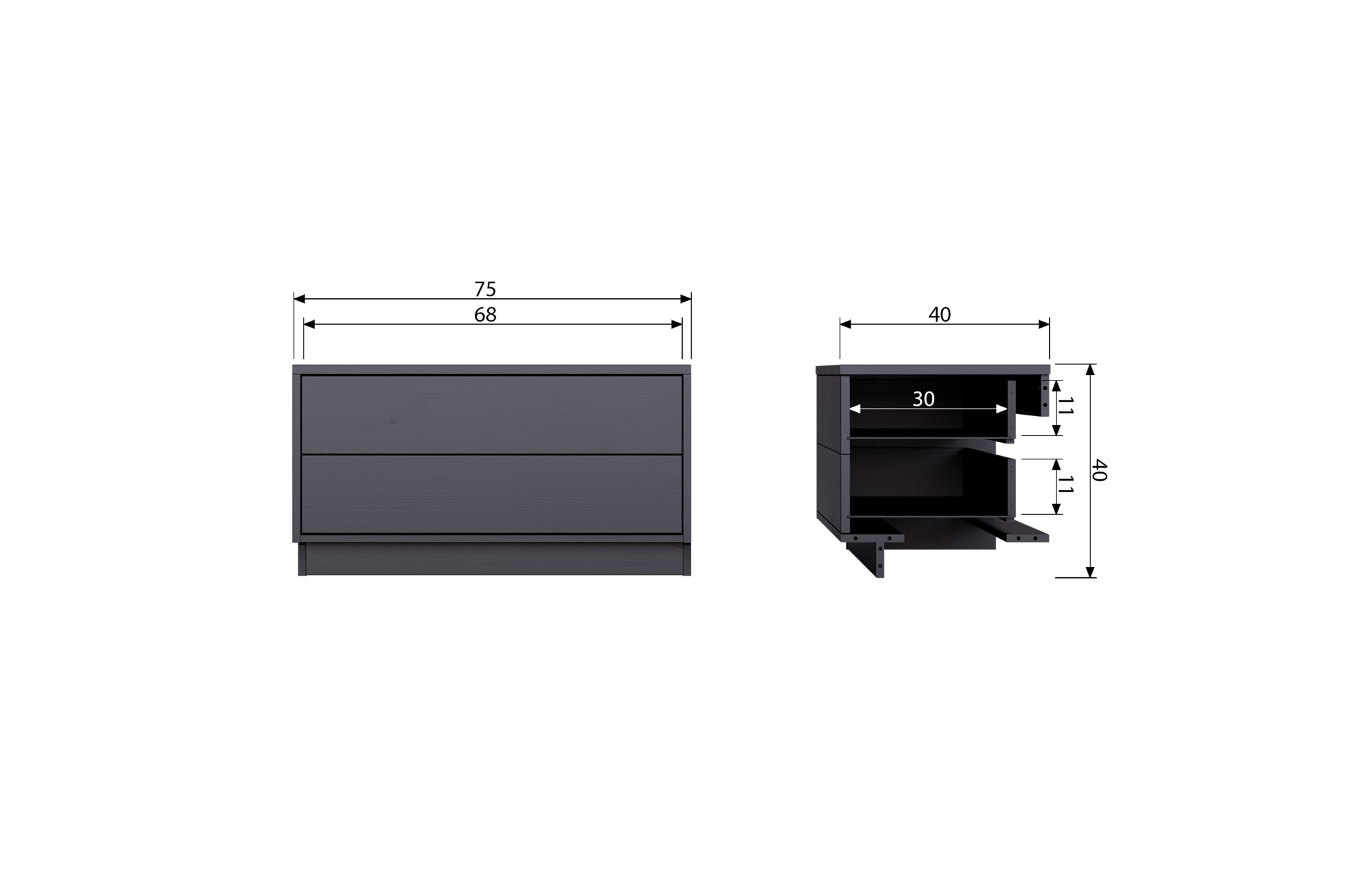 WOOOD Exclusive tv Meubel Finca Tv Meubel Finca 75cm