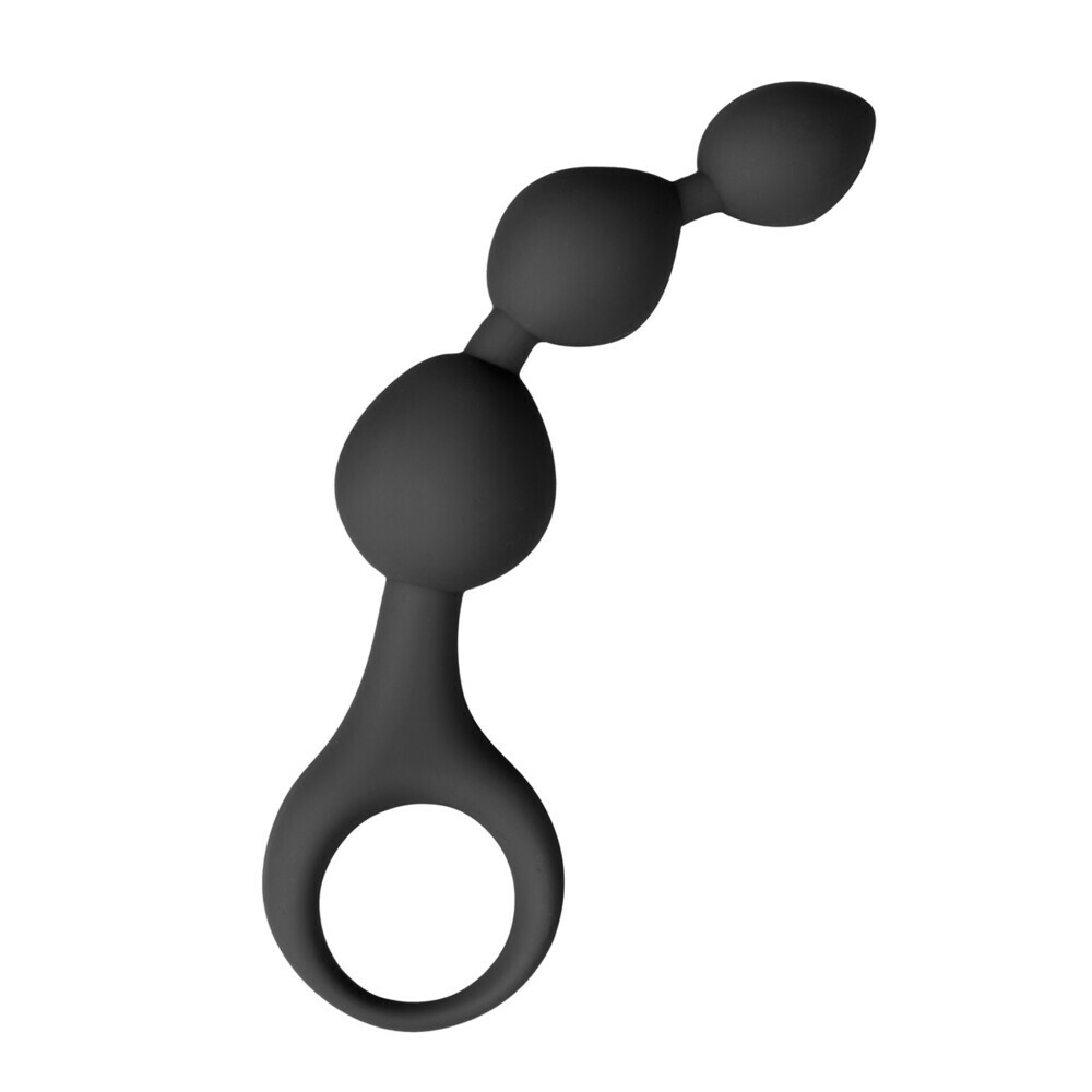 Easytoys Siliconen Anale Kralen DildoZwart