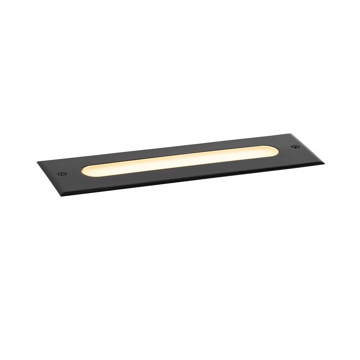 Moderne grondspot zwart 30 cm incl. LED IP65 - Eline