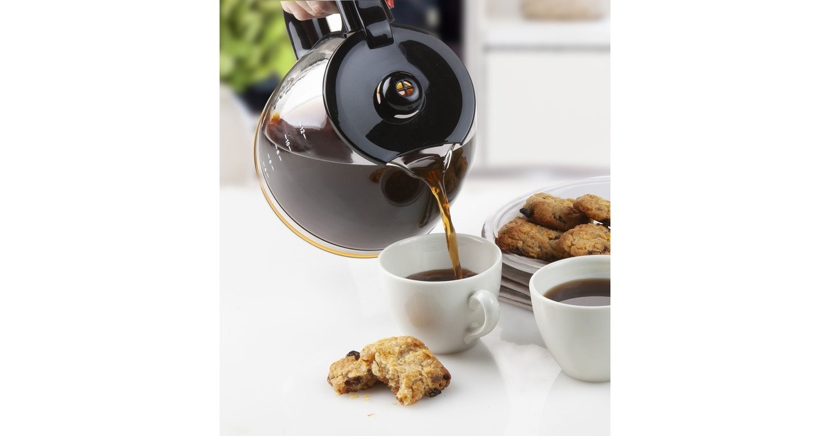 DomoKoffiezet met timer en display DO708K koffiefiltermachine  (Zwart, 1,5 Liter)