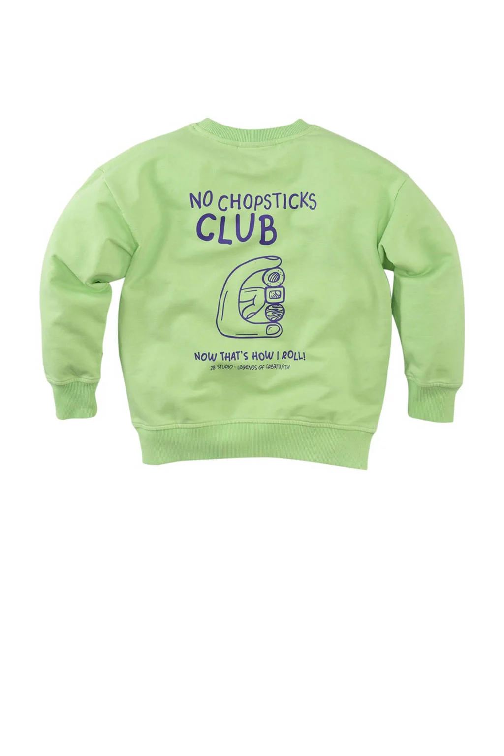 Z8 kids sweater Brex met backprint groen
