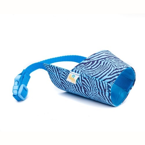Focinheira para cães Pappy Blue Zebra, multicolorida