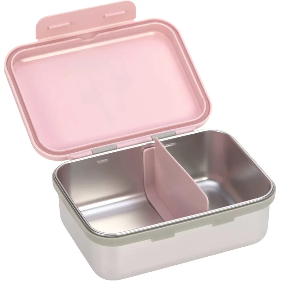 Lässig Edelstahl Lunchset rosa