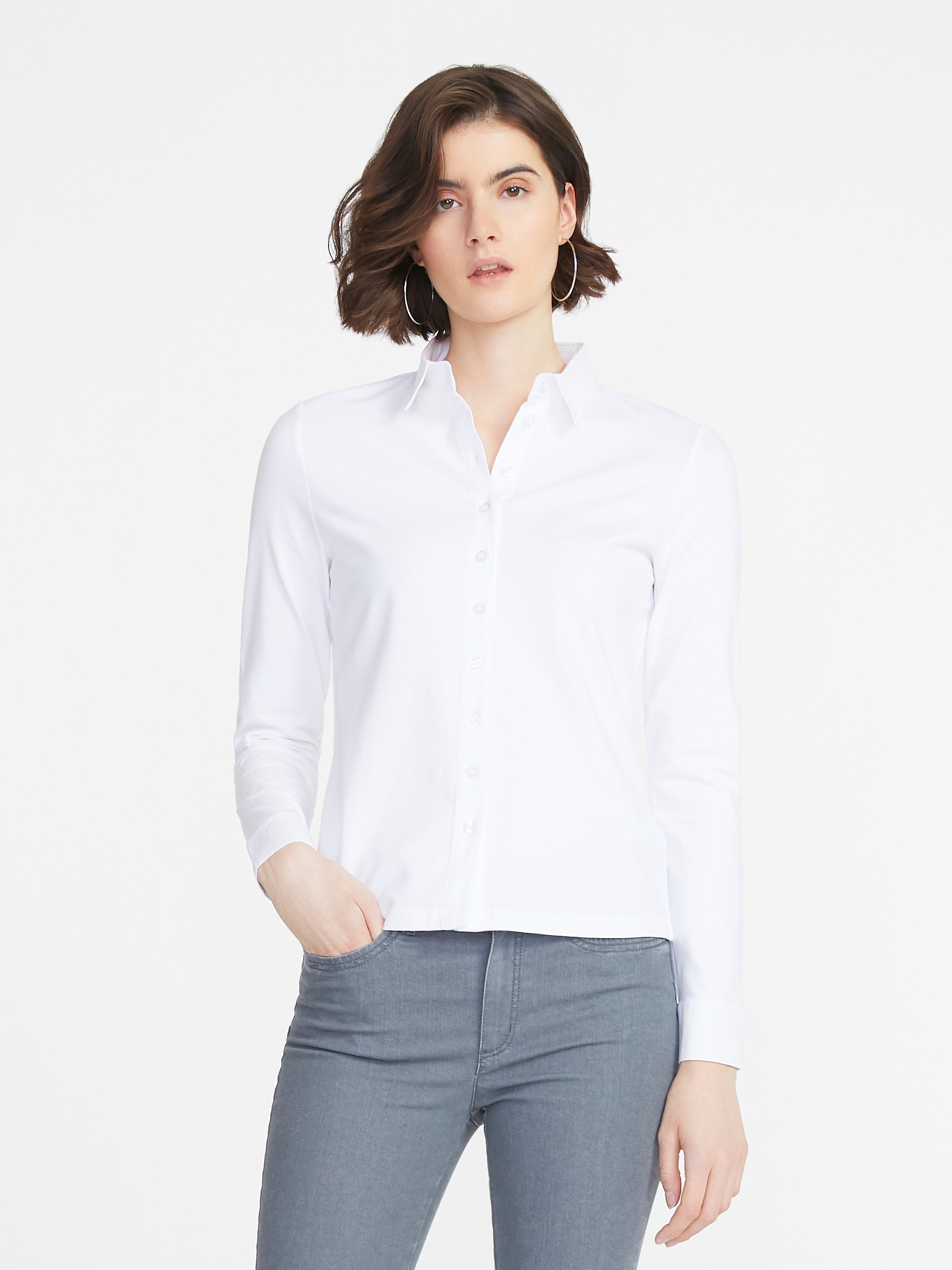 Jersey-Bluse