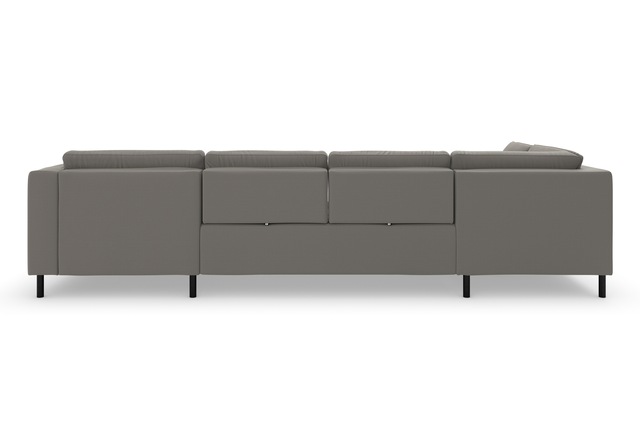 sit&more Wohnlandschaft »Olsen U-Form« inklusive Sitztiefenverstellung, wahlweise mit Bettfunktion, 15cm hoch