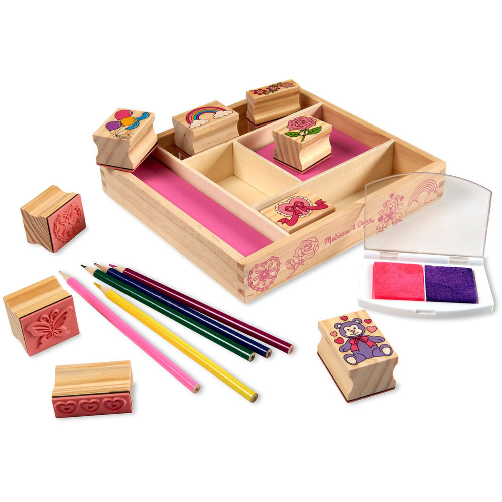 Køb Melissa & Doug Multifarvet Wooden Stamp Set Friendship